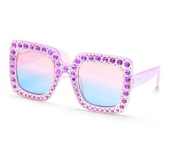 Square Rhinestone Sunglasses | Skechers discount
