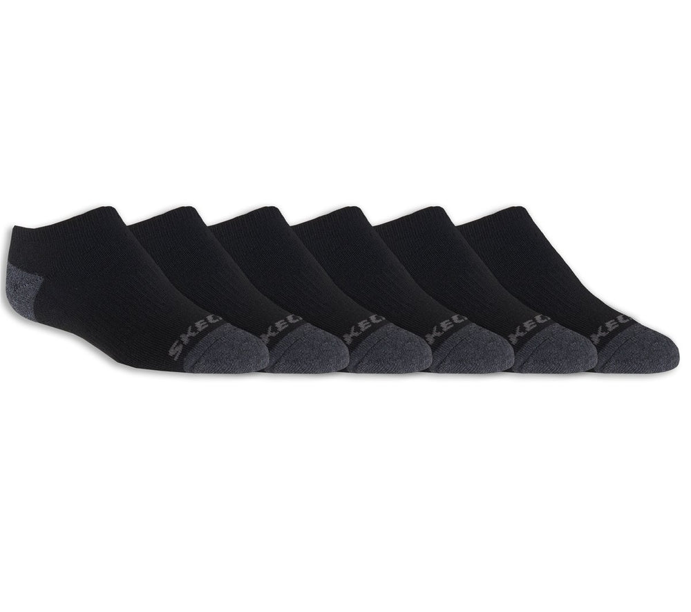 6 Pack Boys' No Show Socks | Skechers for sale
