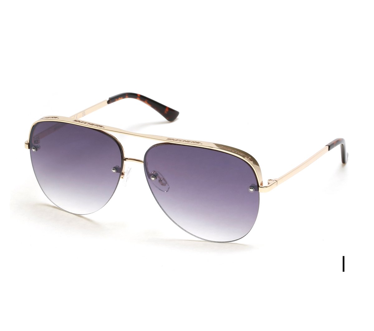 Semi-Rimless Metal Aviator | Skechers for sale